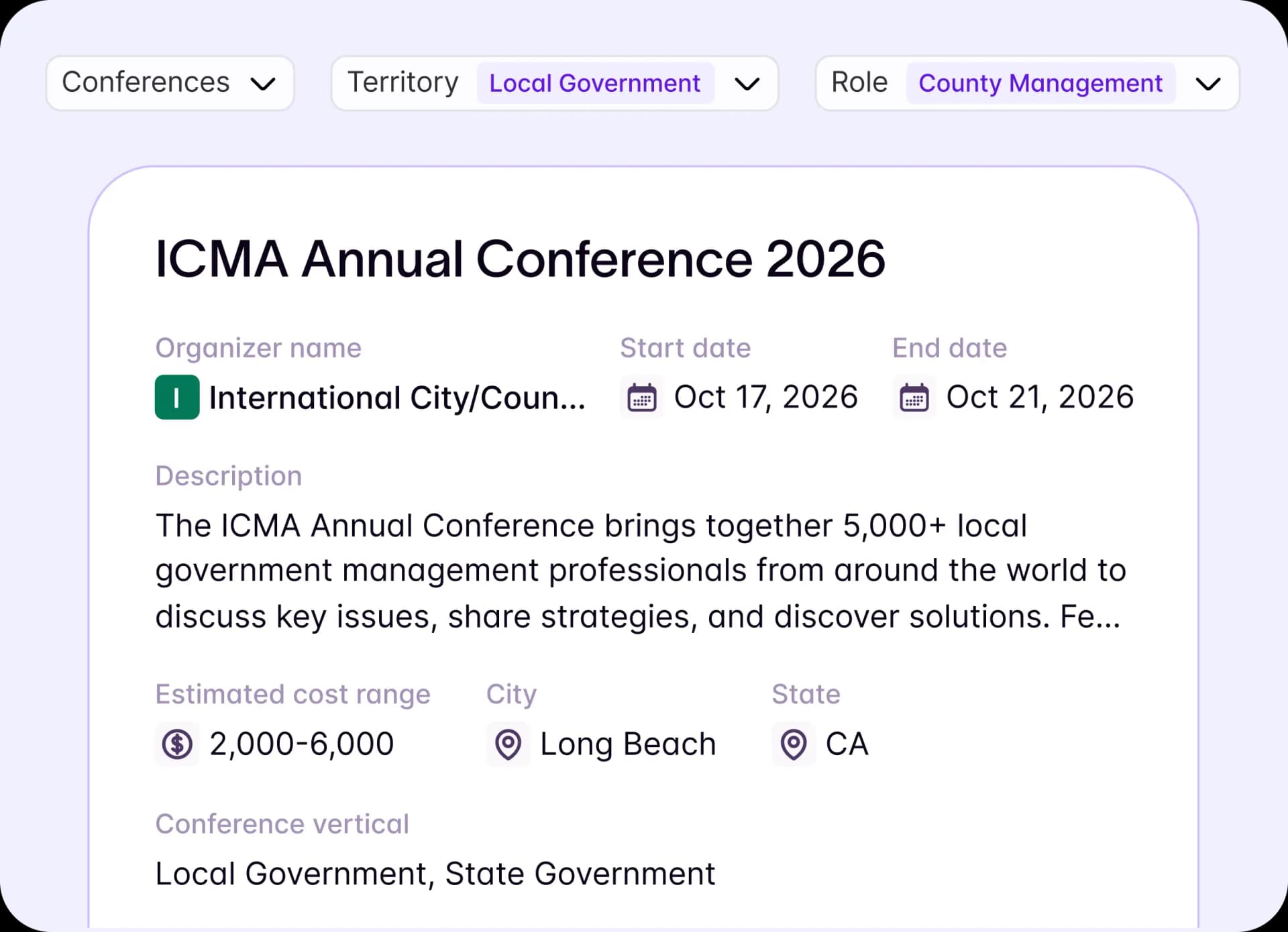 Discover relevant events and turn them into pipeline